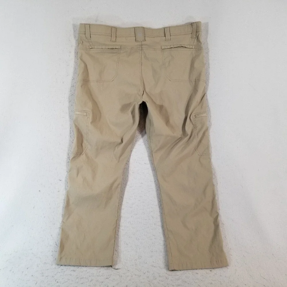 Wrangler outdoor cargo pants men's 44 x 28 brown comfort waist flex stretch
